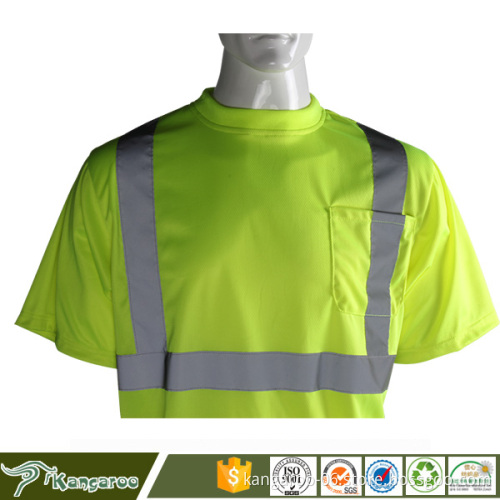 100% Cotton High Light Reflective Fabric T-Shirt